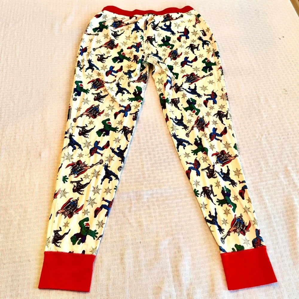 Hanna Andersson Marvel‎ Pajama Pants Kids M Organic Cotton Avengers Print